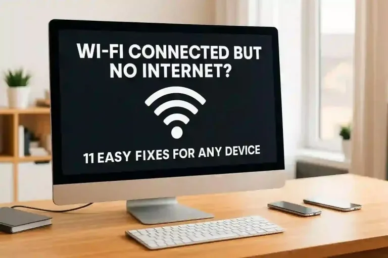 how to fix wi-fi connected but no internet quickly